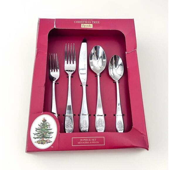 Spode CHRISTMAS TREE 20 Piece Flatware Set - Service for 4 - Picture 1 of 10